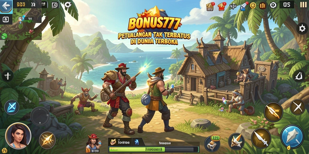 Screenshot gameplay BONUS777 menampilkan momen eksplorasi seru dalam dunia terbuka.