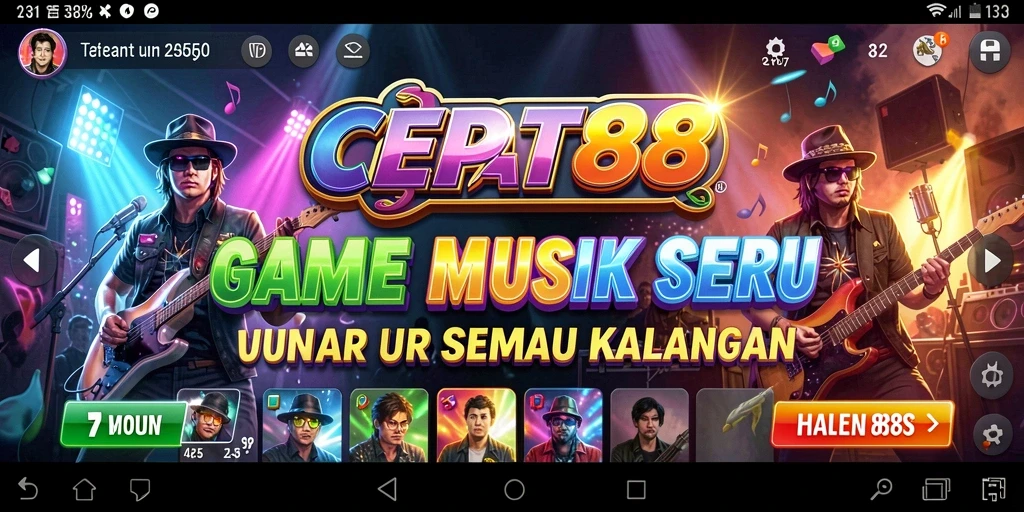Tampilan gameplay CEPAT88 yang menarik dan interaktif di dunia musik.