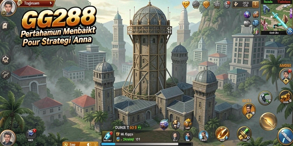 Screenshot gameplay GG288: strategi Tower Defense yang mendebarkan.