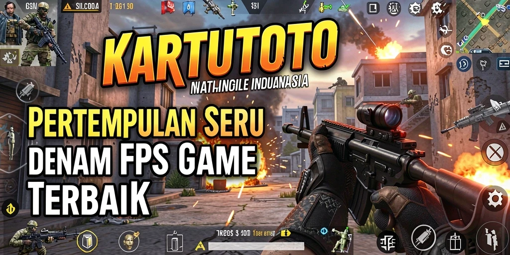 Screenshot KARTUTOTO menampilkan aksi pertempuran intens di medan perang.