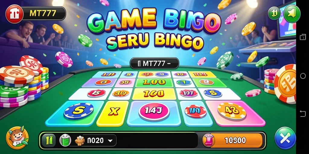 Tampilan gameplay Bingo yang seru dan menarik di MT777.