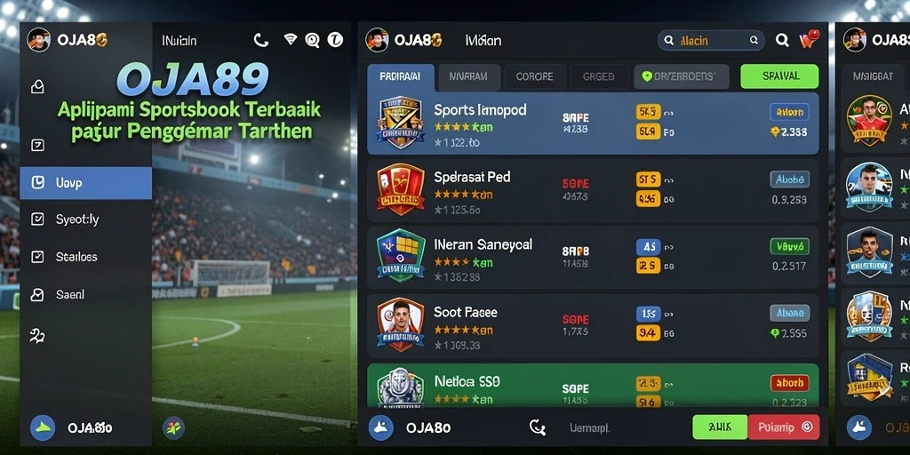 Tampilan antarmuka OJA89 yang menarik dan mudah digunakan.