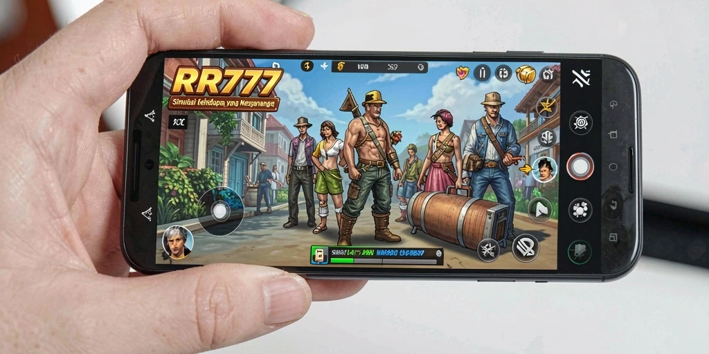 Tampilan gameplay simulasi yang menarik dari RR777.
