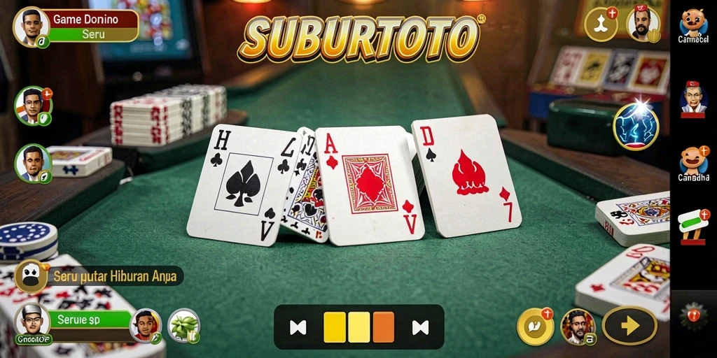 Tampilan gameplay domino yang menarik dan interaktif.
