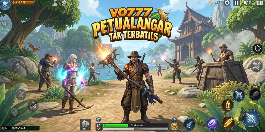 Tangkapan layar utama VO777 menampilkan eksplorasi dunia terbuka yang menakjubkan.
